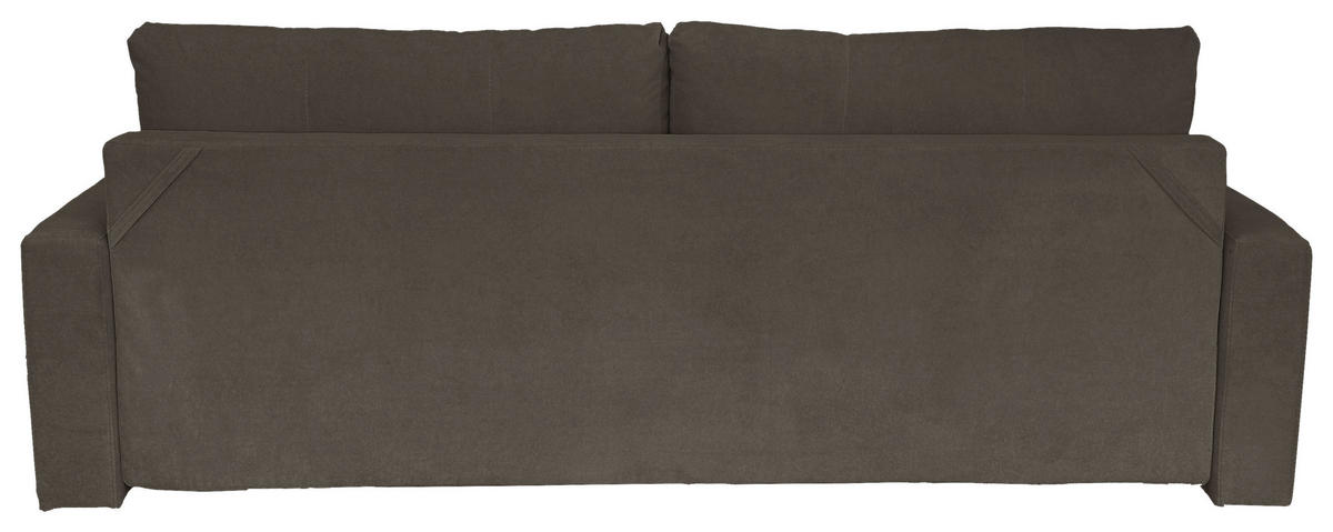 SCHLAFSOFA  mit Liegefunktion Cord Grau  - Schwarz/Naturfarben, Design, Holz/Kunststoff (220/96/98cm) - MID.YOU
