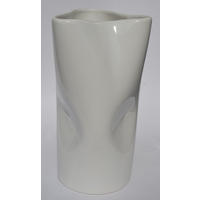 VASE  - Weiß Hochglanz, Basics, Keramik (12/23/12cm)