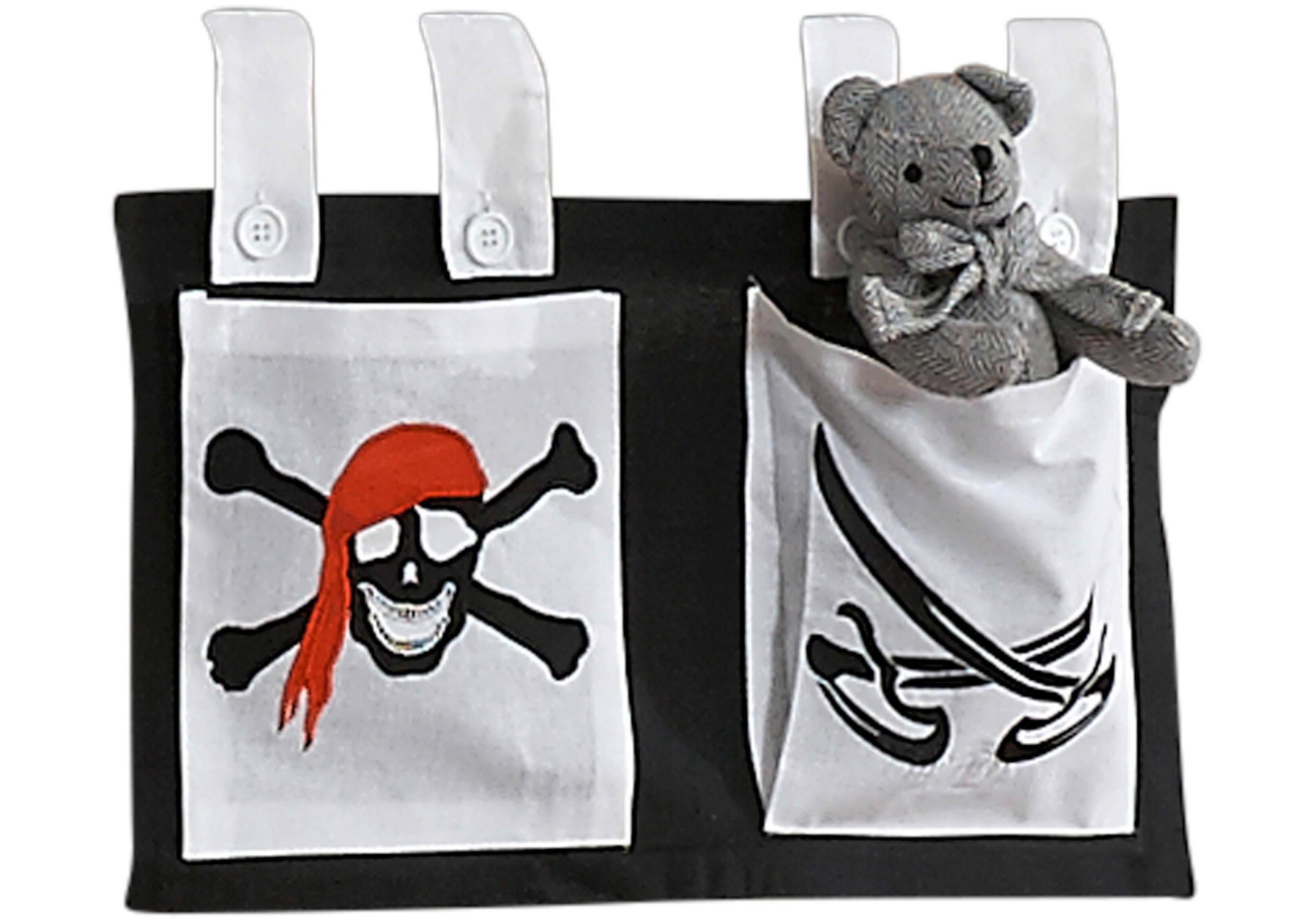 BUZUNAR DE PAT - alb/negru, Design (50/28/2cm) - MID.YOU