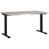 SCHREIBTISCH höhenverstellbar  - Kaschmir/Schwarz, MODERN, Holzwerkstoff/Metall (140/80/72-120cm) - Germania