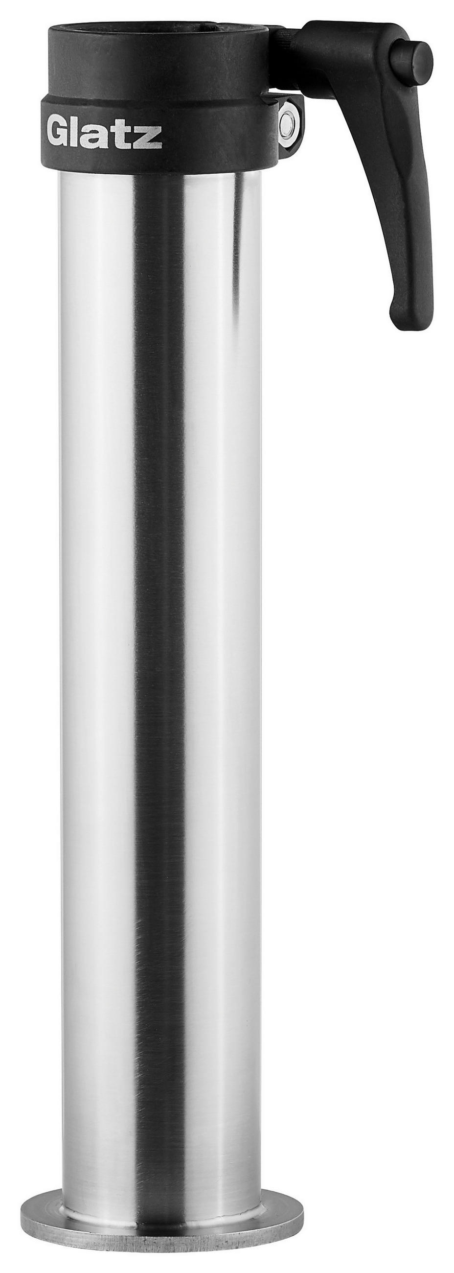 STANDROHR - Edelstahlfarben, Basics, Metall (48-55/35,5-35,8cm) - Glatz