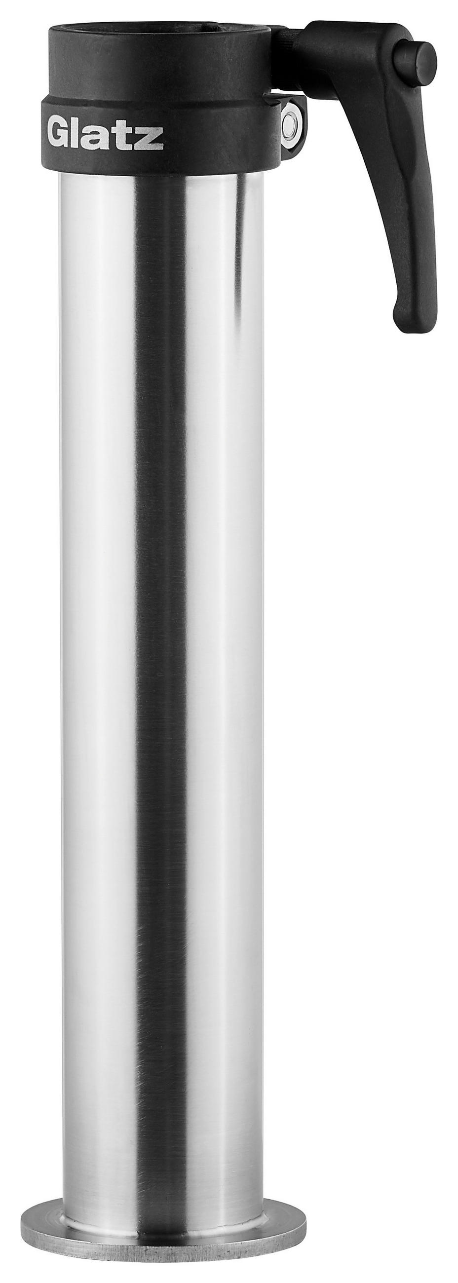 STANDROHR - Edelstahlfarben, Basics, Metall (48-55/35,5-35,8cm) - Glatz