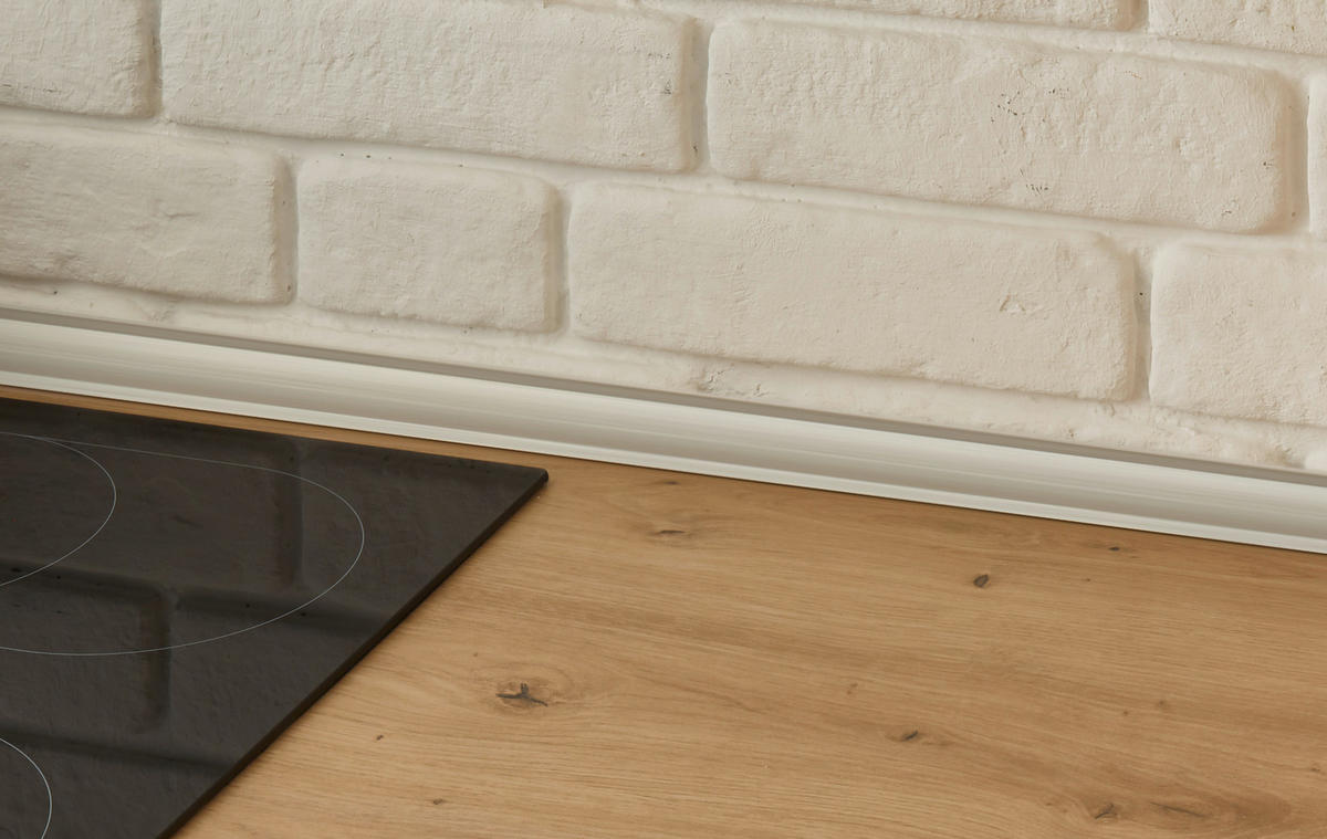 ECKKÜCHE 220/170 cm  in Weiß Hochglanz, Eiche Artisan  - Weiß Hochglanz/Alufarben, LIFESTYLE, Holzwerkstoff/Kunststoff (220/170cm) - Respekta