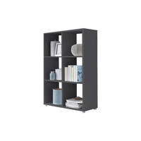 AKTENREGAL Anthrazit  - Anthrazit/Silberfarben, MODERN, Holzwerkstoff (72/108,5/33cm) - MID.YOU