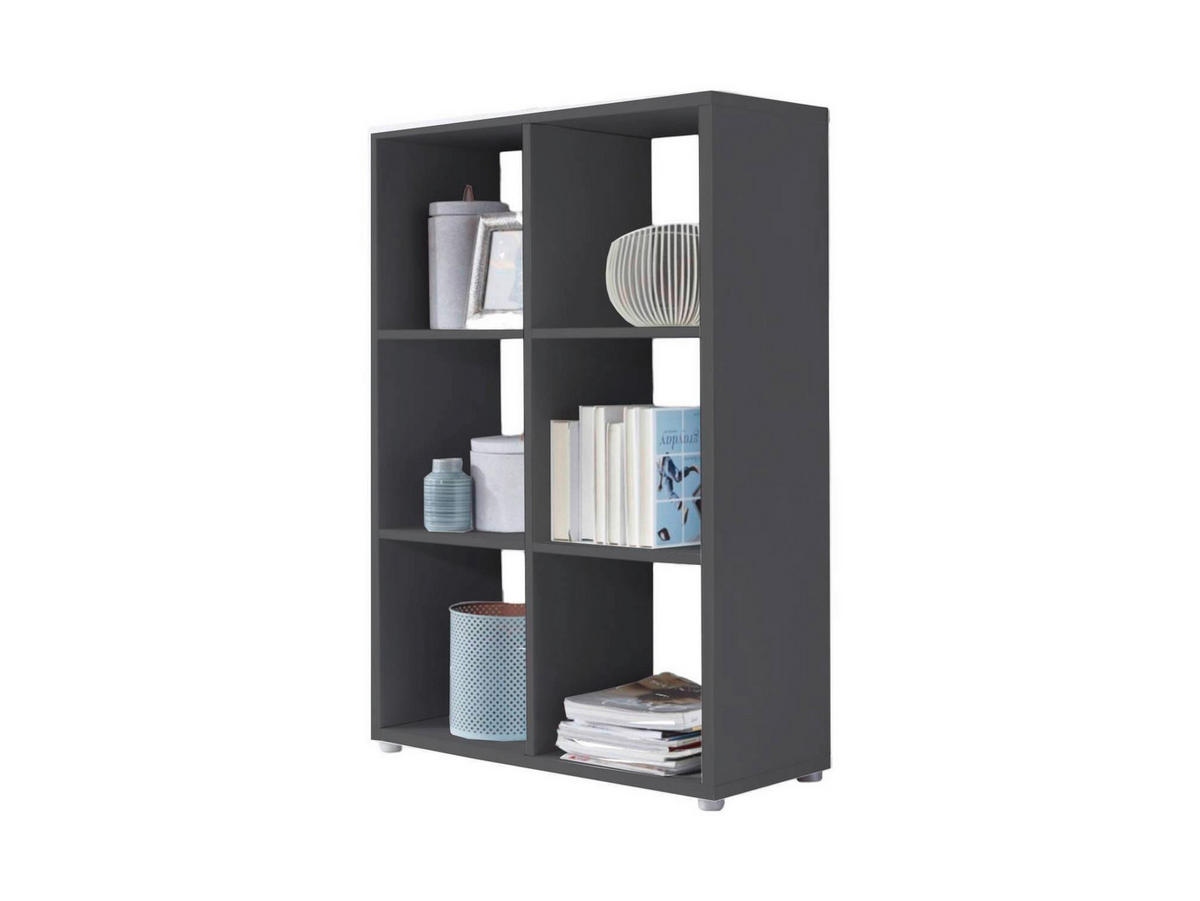 AKTENREGAL Anthrazit  - Anthrazit/Silberfarben, MODERN, Holzwerkstoff (72/108,5/33cm) - MID.YOU