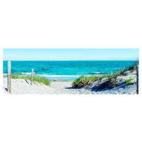 GLASBILD Strand & Meer  - Multicolor, KONVENTIONELL, Glas (98/33/1,4cm) - Euroart