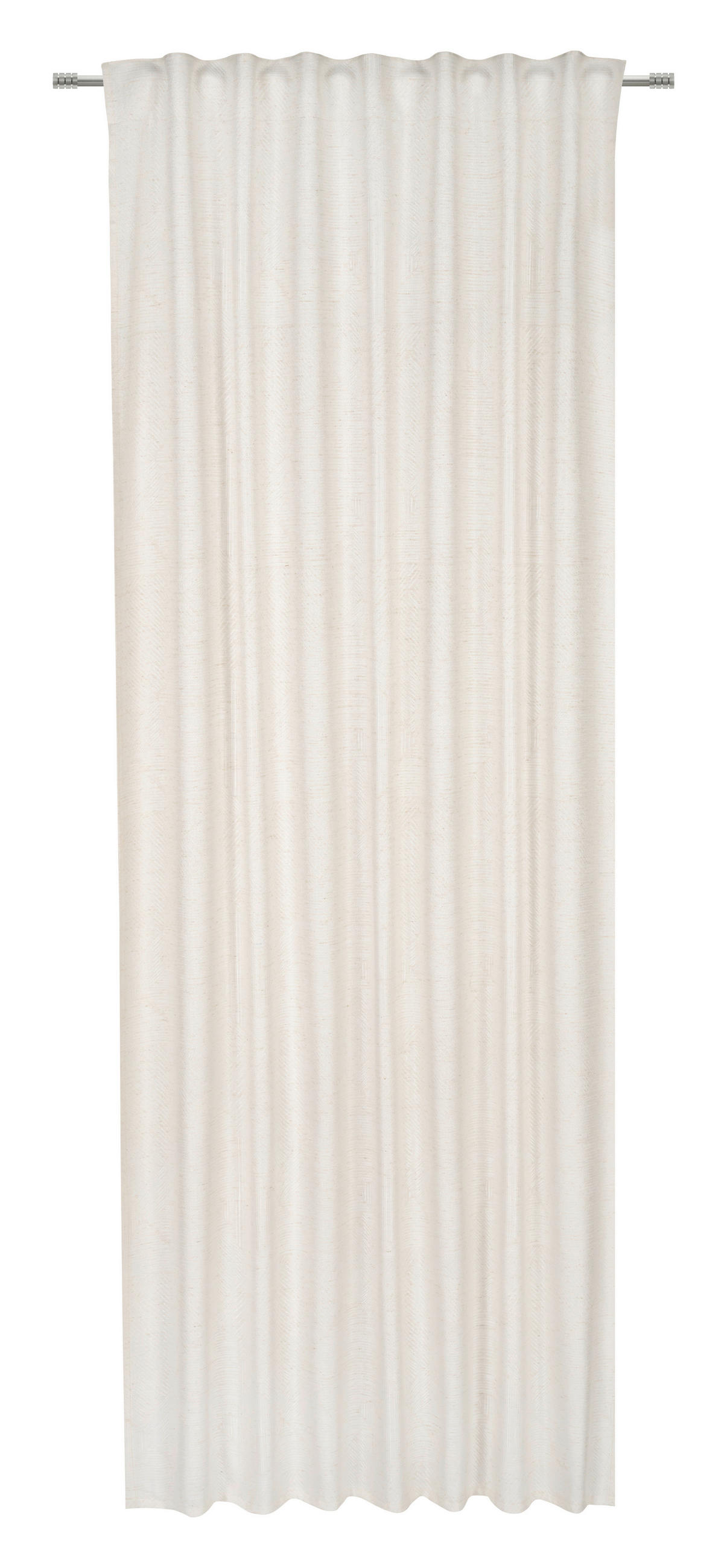 FERTIGVORHANG blickdicht  - Hellgrau/Naturfarben, KONVENTIONELL, Textil (135/245cm) - Esposa