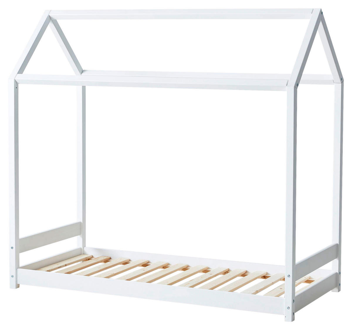 HAUSBETT Rollrost 70/160 cm  in Weiß  - Naturfarben/Weiß, MODERN, Holz (70/160cm) - MID.YOU