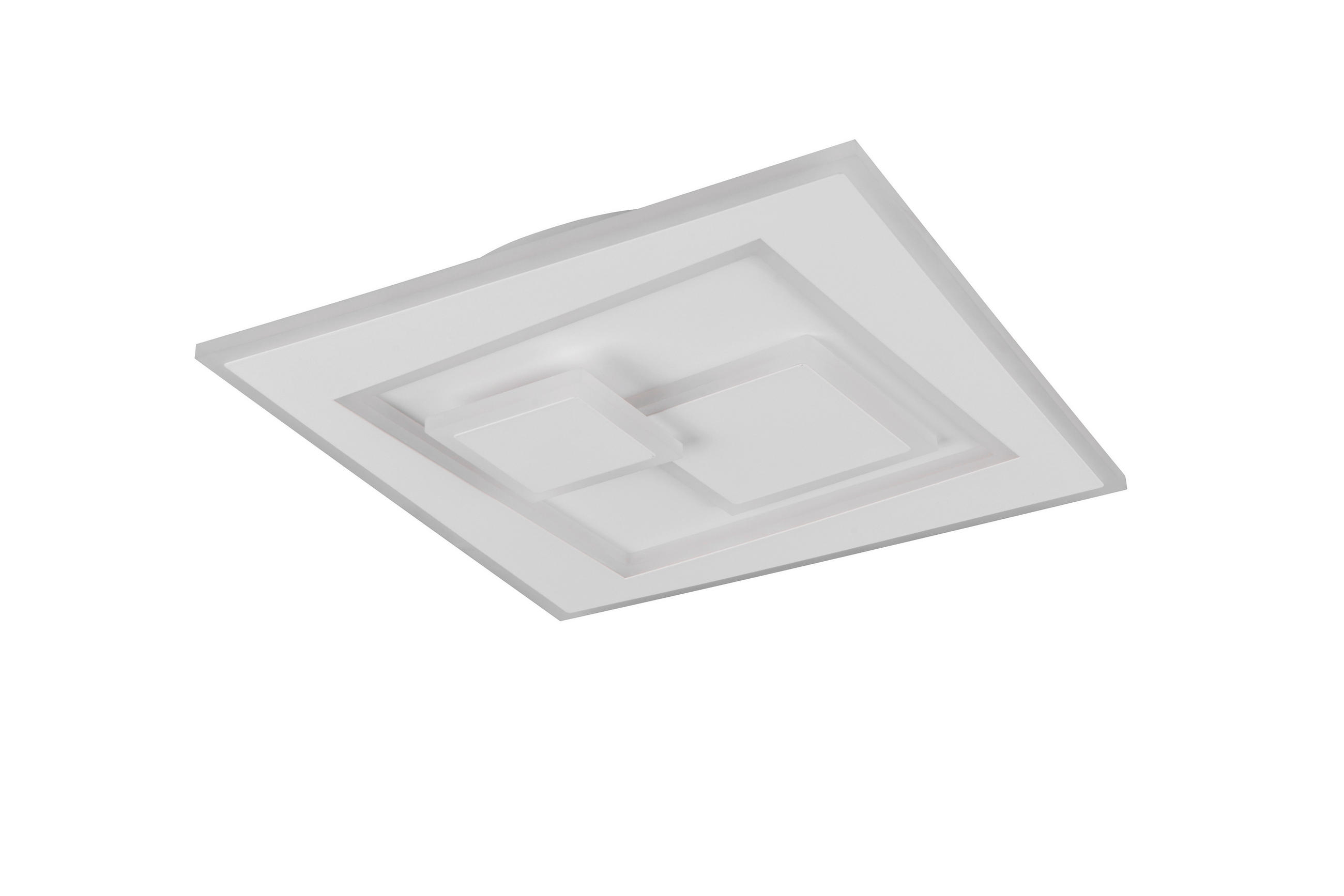 LED-DECKENLEUCHTE 35,5/35,5/6 cm  - Weiß, Design, Kunststoff/Metall (35,5/35,5/6cm) - Novel
