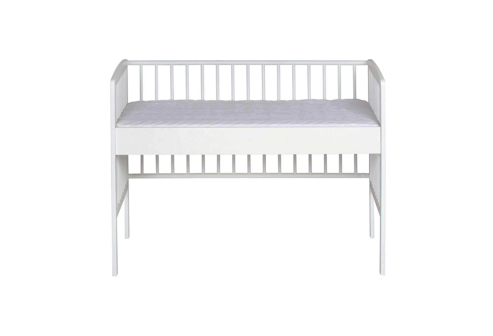 BEISTELLBETT Micky Plus 124/65/97 cm  - Weiß, Basics, Holz/Holzwerkstoff (124/65/97cm) - Schardt