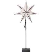 STEHLEUCHTE 35/15/74 cm Modern  - Schwarz/Weiß, Basics, Holz/Papier (35/15/74cm) - Eglo