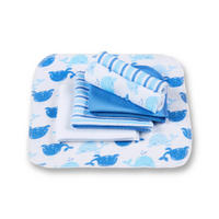 HANDRIČKA NA UMÝVANIE - modrá, Basics, textil (22/22cm) - My Baby Lou