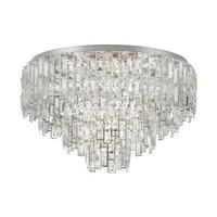 DECKENLEUCHTE 78/68 cm   - Chromfarben, KONVENTIONELL, Glas/Metall (78/68cm) - Eglo