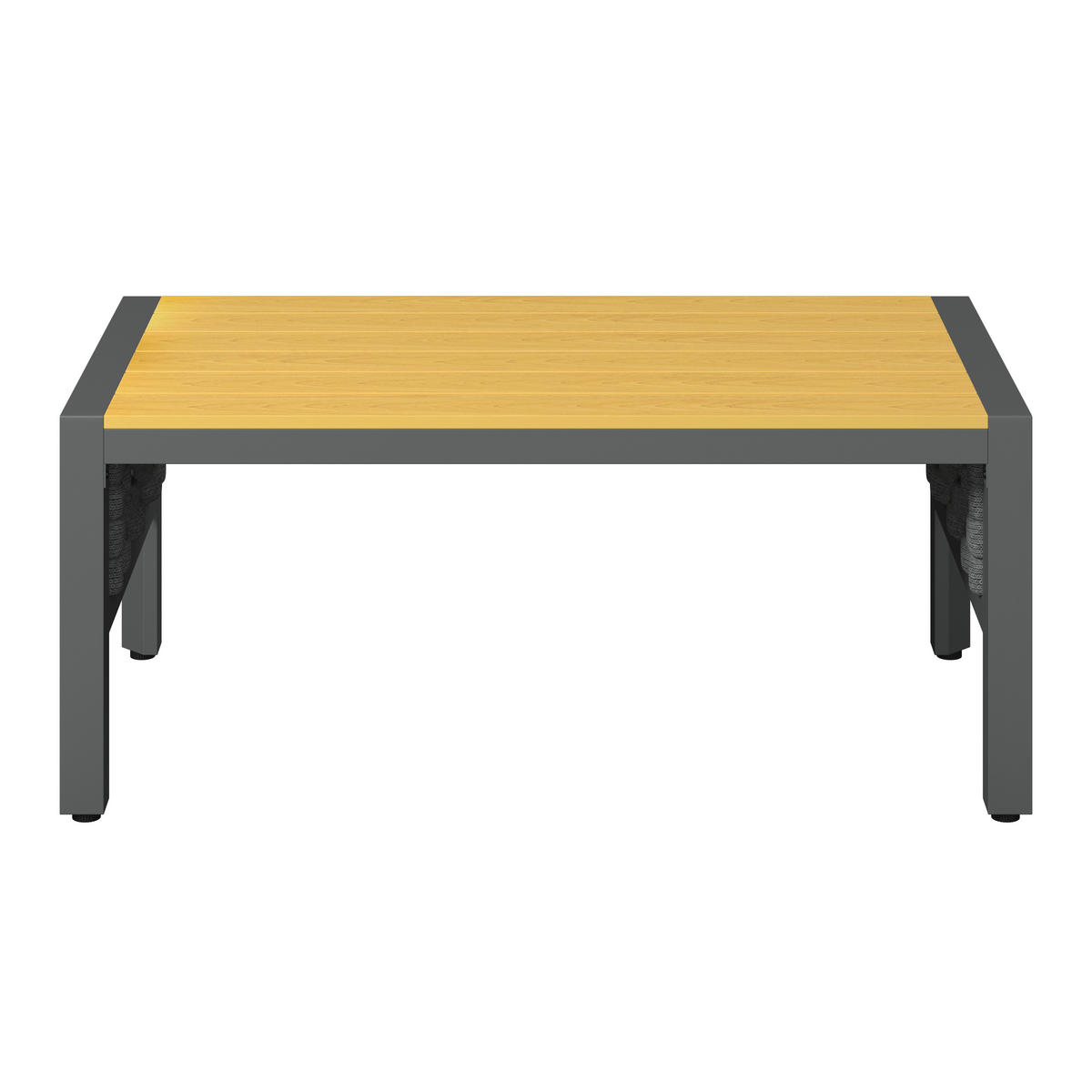 LOUNGEGARNITUR 4-teilig   290/73/153 cm Stahl  - Dunkelgrau/Grau, MODERN, Kunststoff/Textil (290/73/153cm) - Ambia Garden