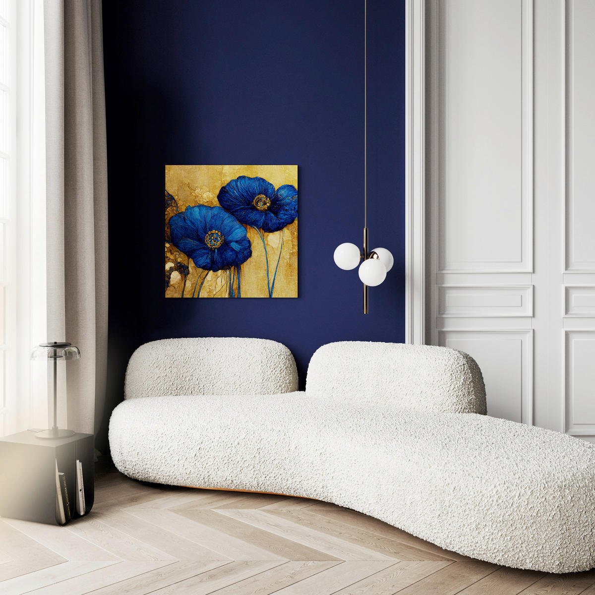 LEINWANDBILD Blumen 60/60 cm  - Multicolor, Basics, Holz/Textil (60/60cm)