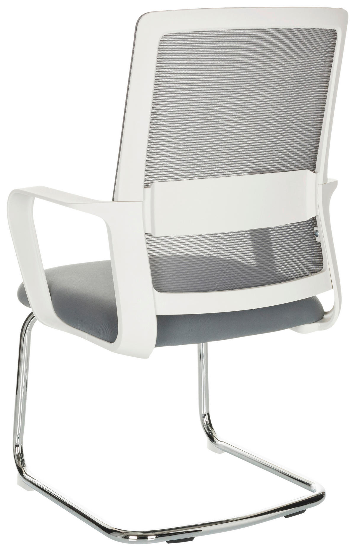KONFERENČNÍ ŽIDLE - bílá/šedá, Basics, kov/textil (60/97-98/60cm) - MID.YOU