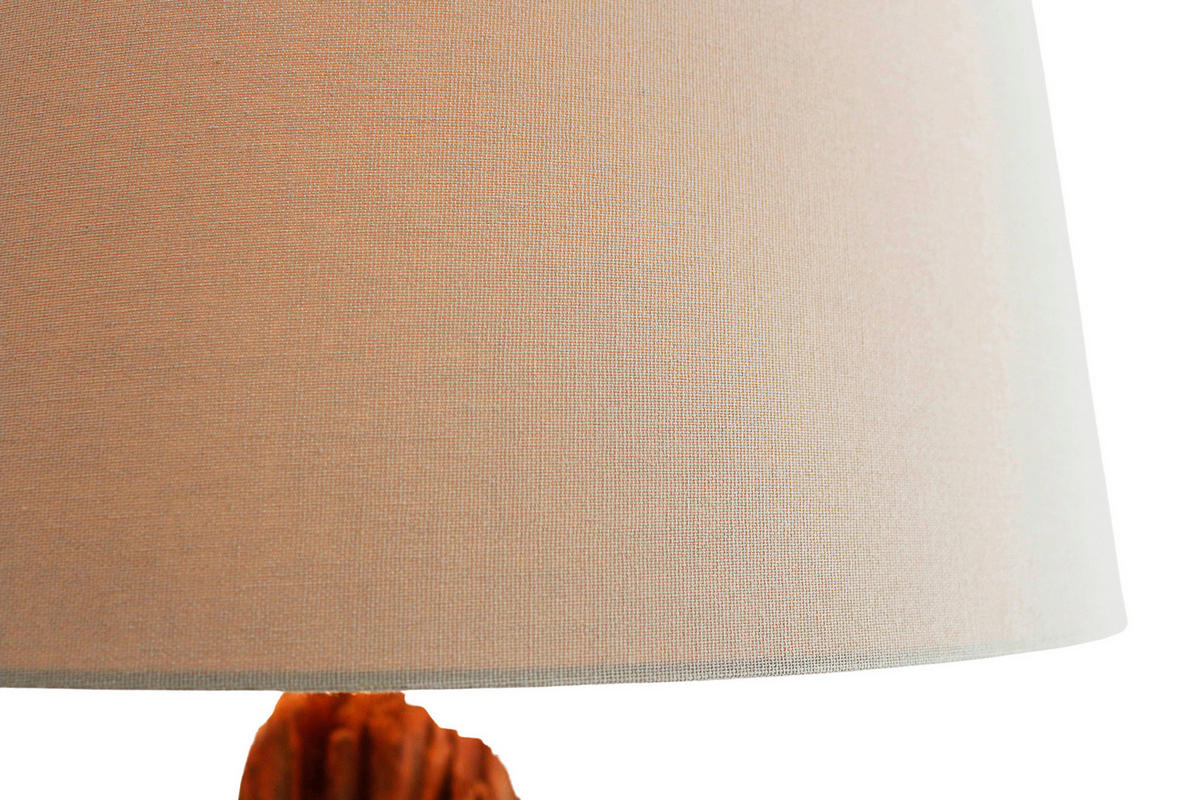 STEHLEUCHTE  30/175/30 cm   - Schwarz/Naturfarben, Design, Holz/Textil (30/175/30cm) - P & B