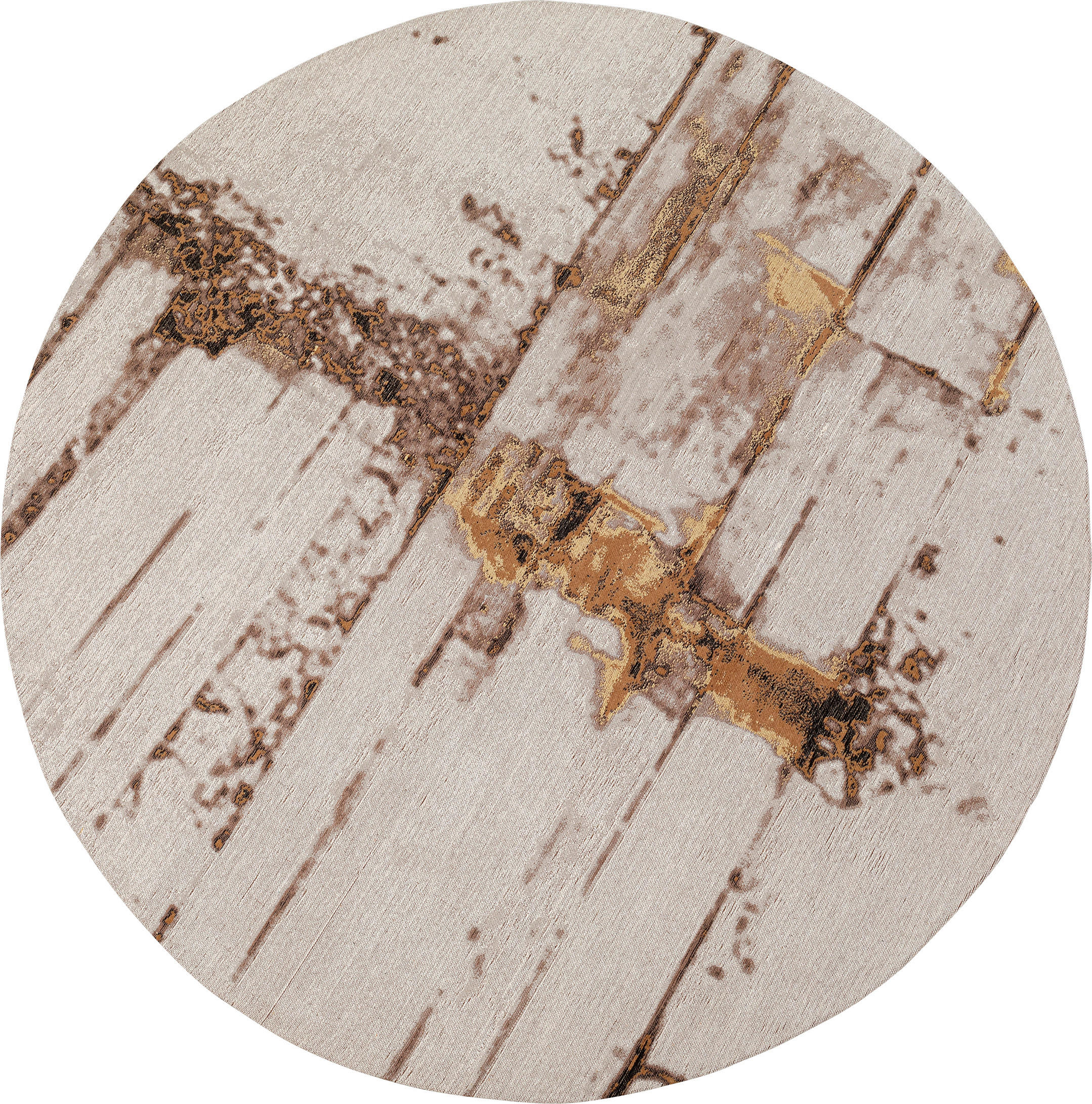 TEPPICH Braun, Beige rund  - Beige/Braun, Design, Textil (200/1/200cm) - Kare-Design