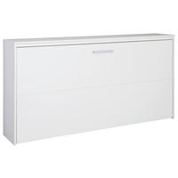 KLAPPBETT 90/200 cm Weiss  - Weiss/Dunkelgrau, Design, Holz/Holzwerkstoff (90/200cm) - Xora