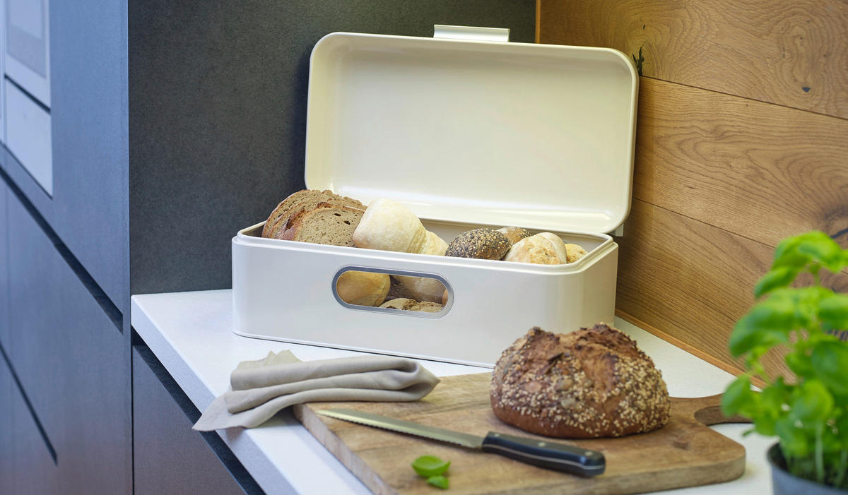 BRÖDLÅDA - cremefärgad, Basics, metall (42/23/16,5cm) - Echtwerk