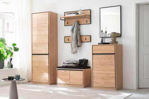 GARDEROBENSCHRANK 61/197/40 cm - Eiche Bianco, Natur, Holz/Holzwerkstoff (61/197/40cm)