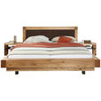 BETTANLAGE - Eichefarben/Dunkelbraun, Natur, Holz/Textil (180/200cm) - Valnatura