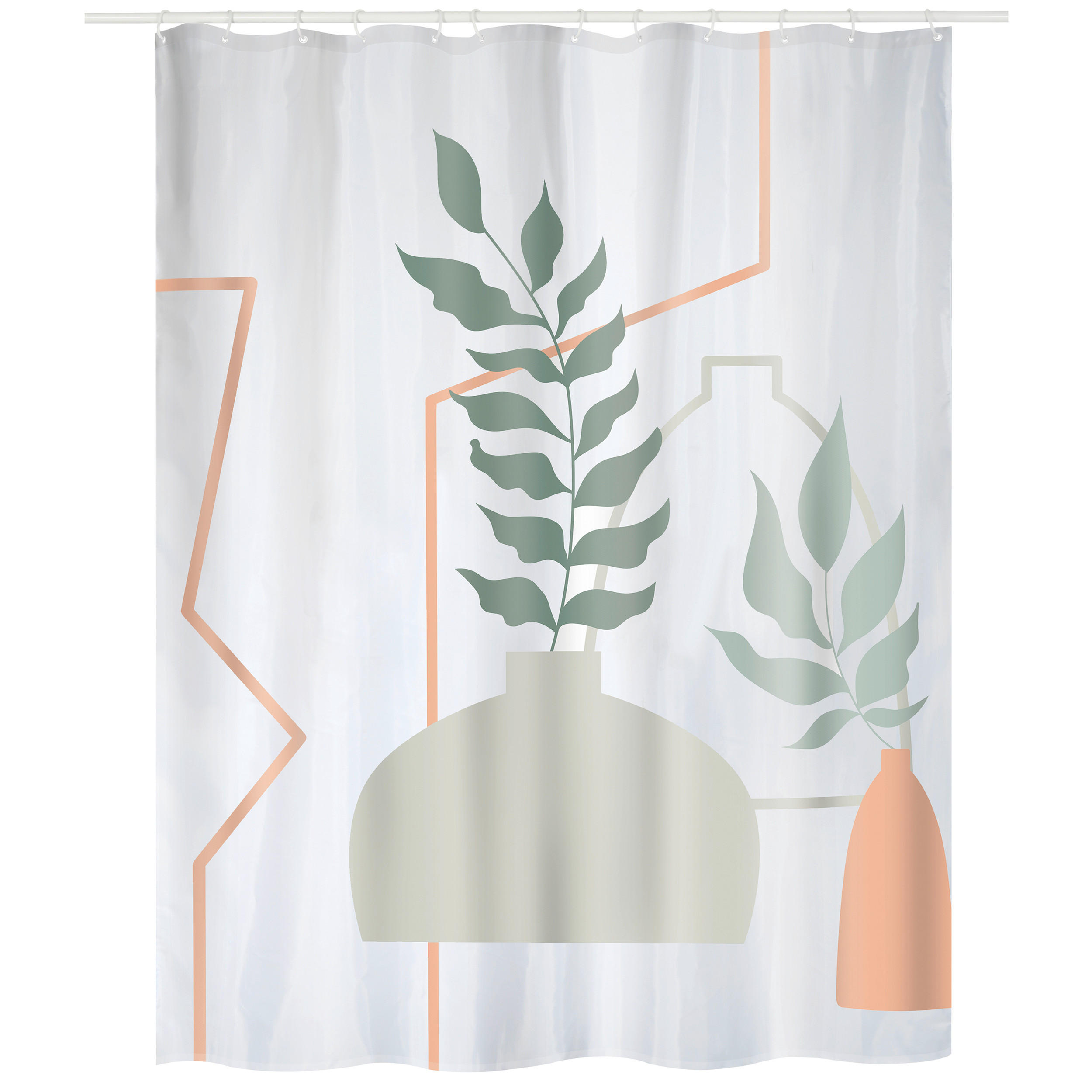 DUSCHVORHANG AMELIA 180/200 cm  - Multicolor, Basics, Textil (180/200cm) - Spirella