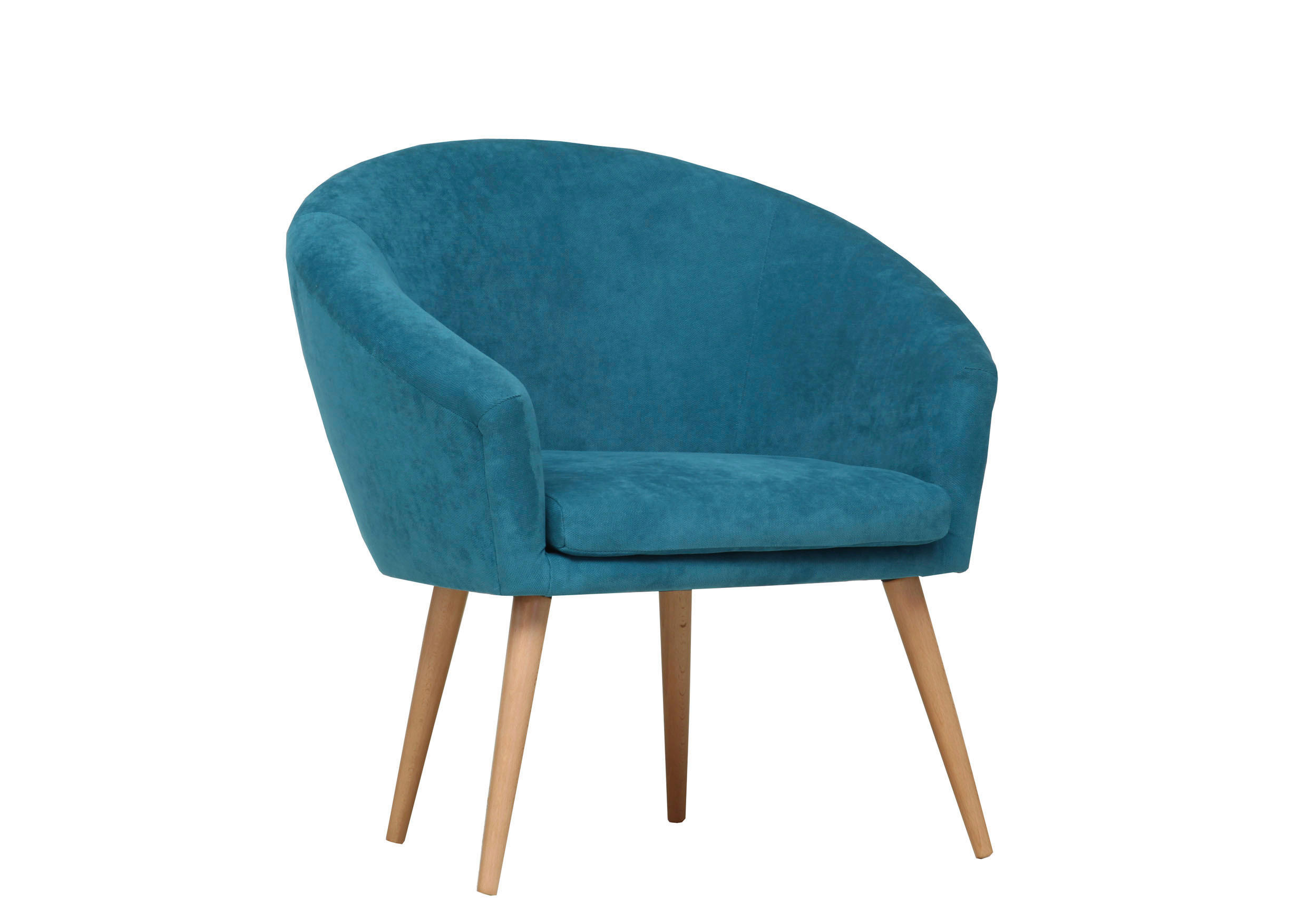 FOTELJA tekstil  tirkizna   - tirkizna, Design, tekstil (73/73/43/66cm) - Carryhome