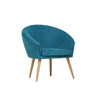 FOTELJA tekstil  tirkizna   - tirkizna, Design, tekstil (73/73/43/66cm) - Carryhome