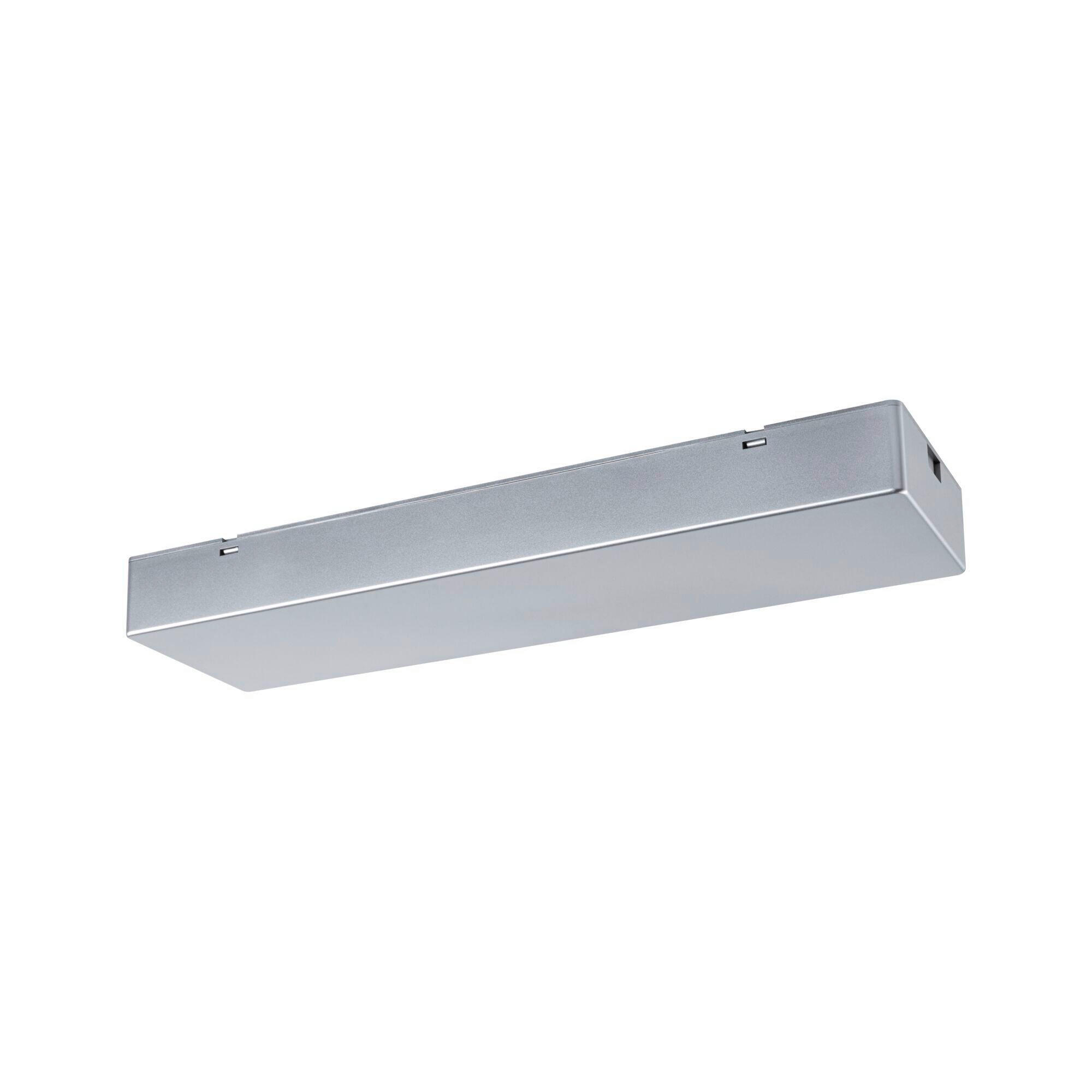 SCHIENENSYSTEM-EINSPEISER Linion 36,5/10/4 cm  - Chromfarben, Basics, Kunststoff (36,5/10/4cm) - Paulmann