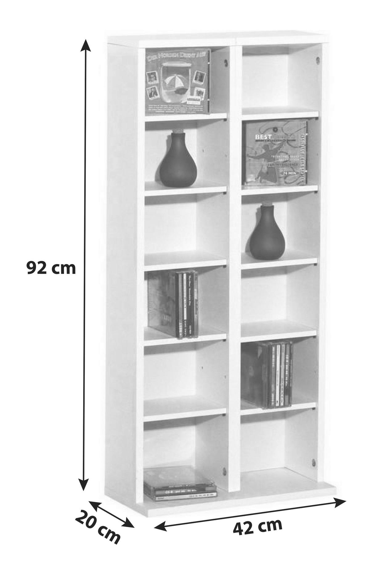 CD REGAL boje oraha  drvni materijal   - boje oraha, Konvencionalno, drvni materijal (42/92/20cm) - MID.YOU
