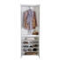 GARDEROBENSCHRANK - Weiß, Design, Glas/Holzwerkstoff (68/188,4/34,1cm) - Voleo GARDEROBENSCHRANK - Weiß, Design, Glas/Holzwerkstoff (68/188,4/34,1cm) - Voleo