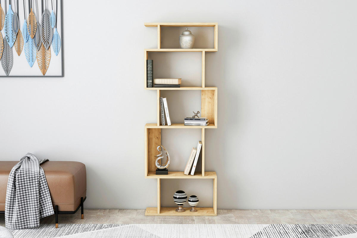 REGAL  60/160/22 cm Eichefarben  - Eichefarben, Design, Holzwerkstoff (60/160/22cm) - Livetastic