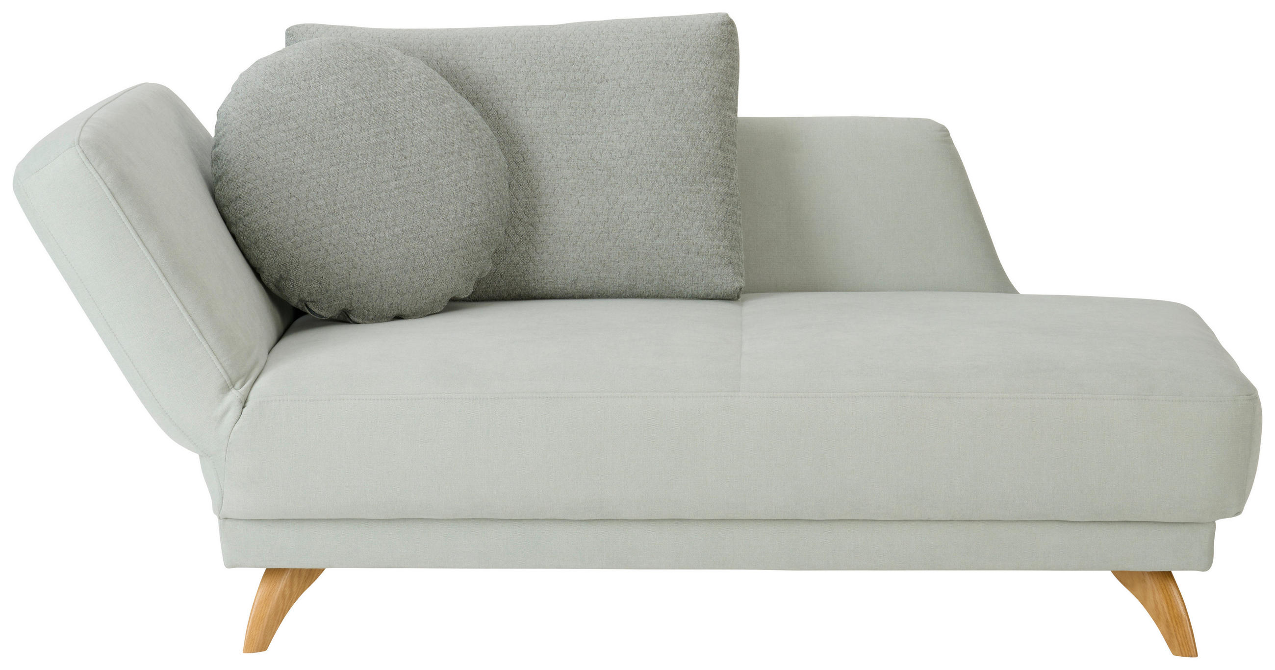 LIEGE in Flachgewebe Mintgrün  - Eichefarben/Mintgrün, Design, Holz/Textil (205/74/94cm) - Bali