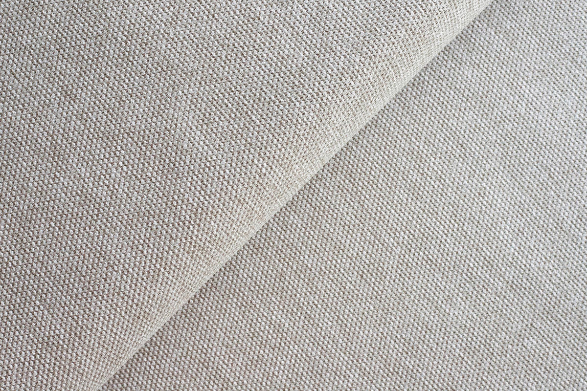 ECKSOFA MANTA in Flachgewebe Grauweiß  246/175 cm  - Grauweiß/Schwarz, Design, Textil/Metall (246/175cm) - Celina