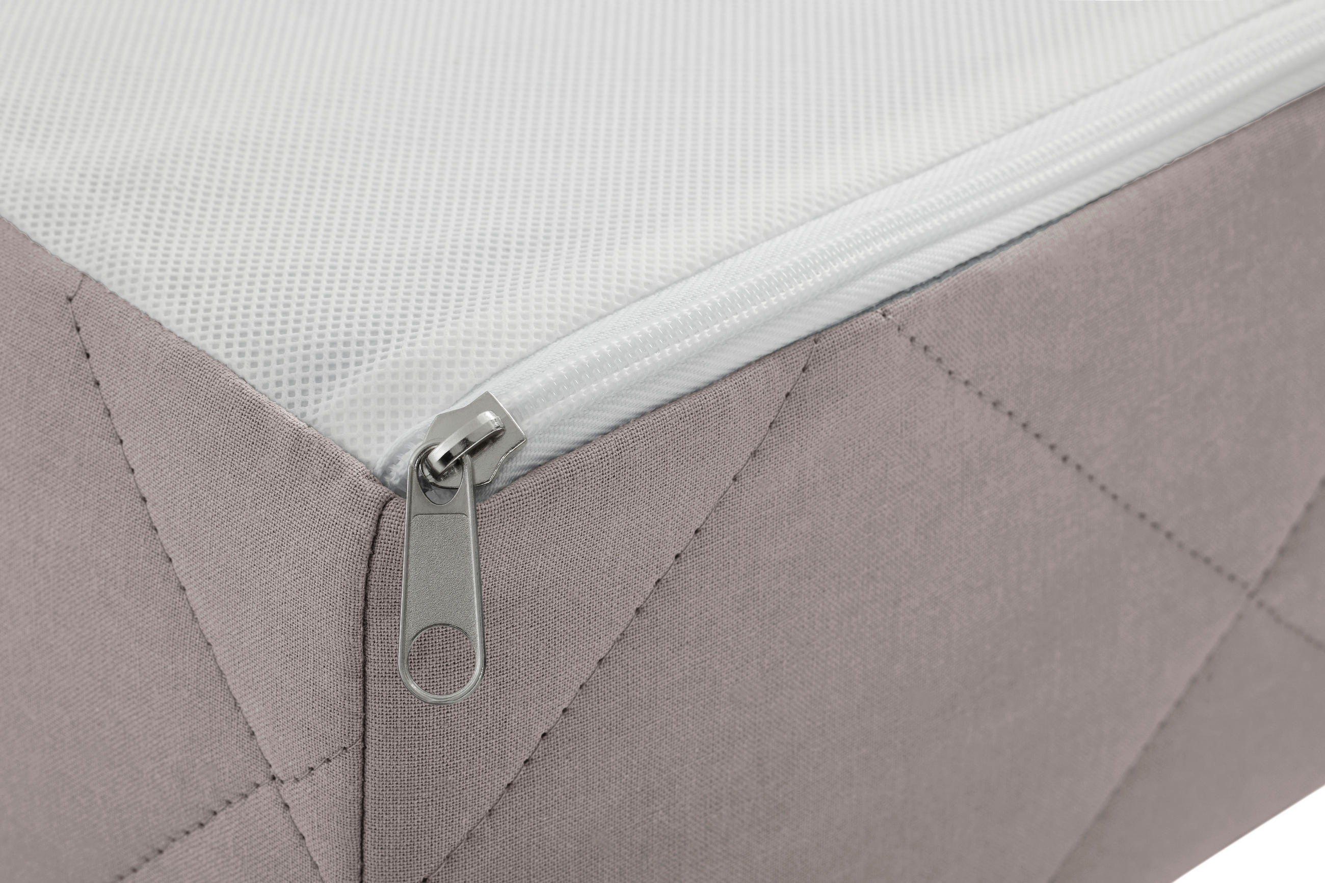JUGENDMATRATZE 120/200 cm Höhe ca. 14 cm  - Taupe, Basics, Textil (120/200cm) - Paidi