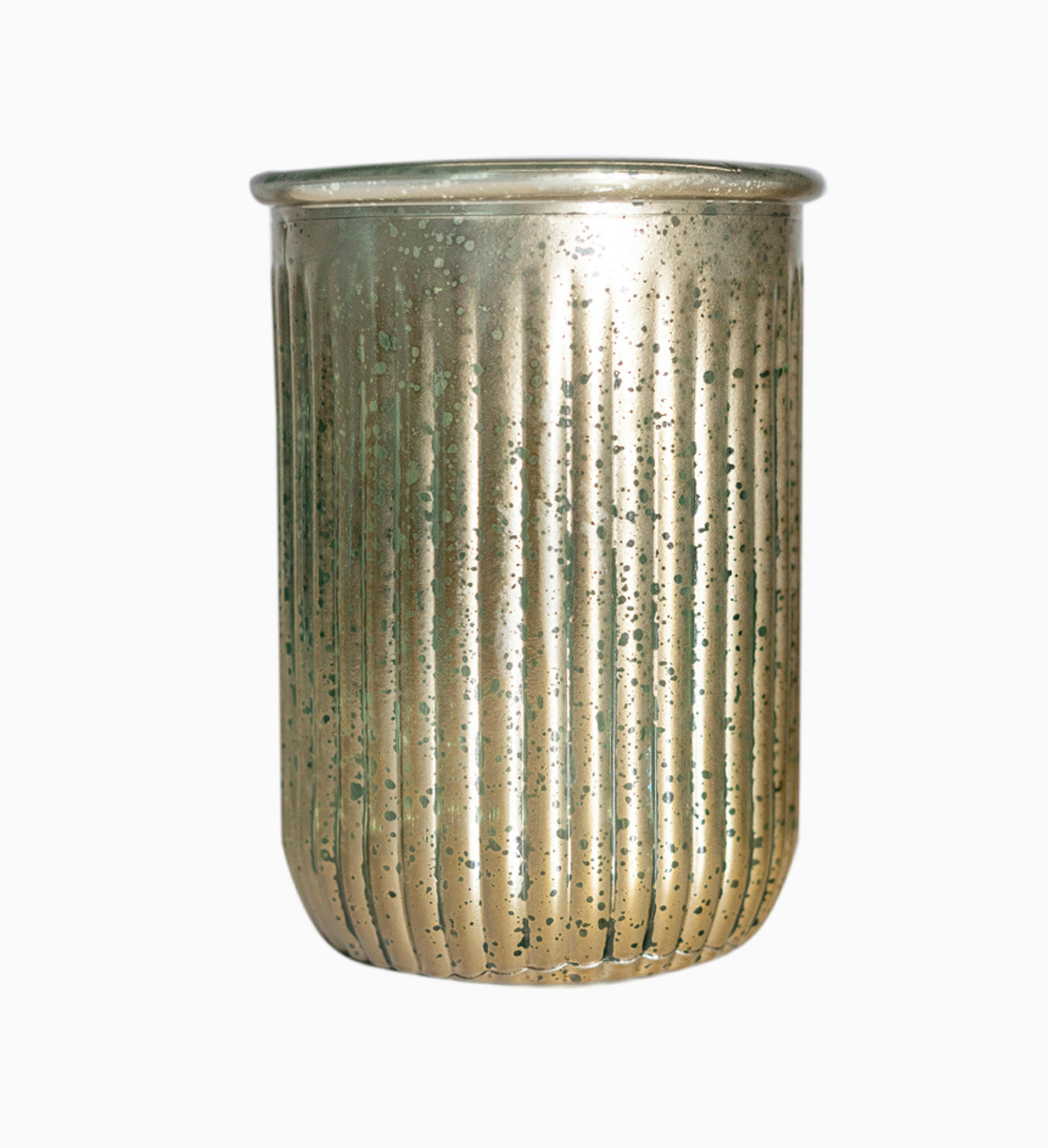 VÁZA  - aranyszínű, Basics, Üveg (20cm)