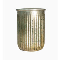 VÁZA  - aranyszínű, Basics, Üveg (20cm)