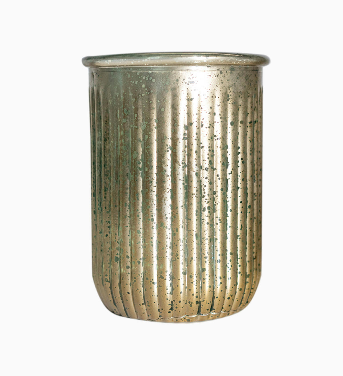 VÁZA  - aranyszínű, Basics, Üveg (20cm)