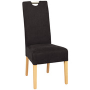STUHL in Holz, Metall, Textil Buchefarben, Dunkelbraun - Dunkelbraun/Buchefarben, Natur, Holz/Textil (47/103/60cm) - Cantus