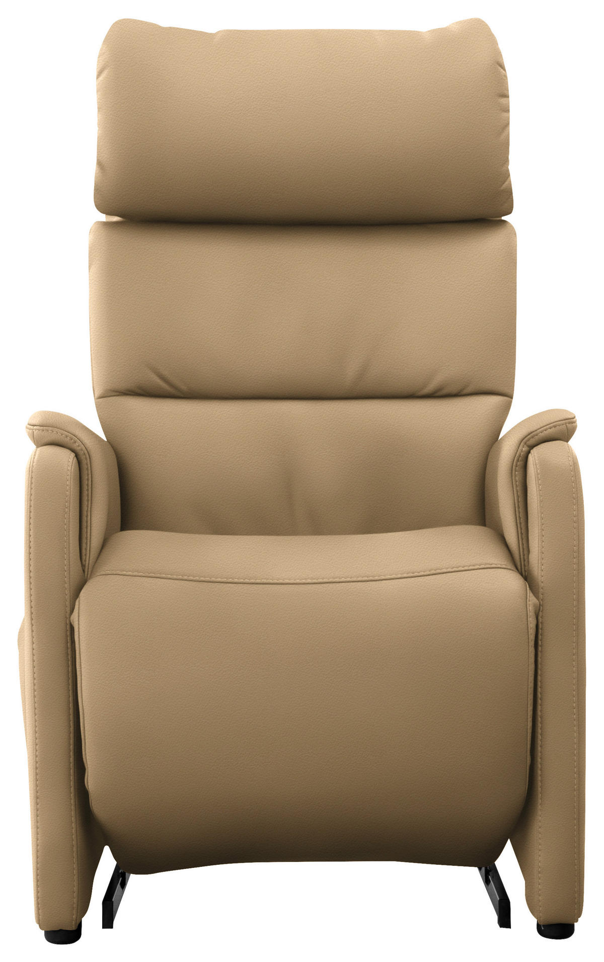 FERNSEHSESSEL in Beige  - Beige/Schwarz, KONVENTIONELL, Leder/Kunststoff (69/109/83cm) - Cantus