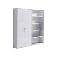 AKTENSCHRANK 168,8/185,6/33 cm  - Weiß Hochglanz/Weiß, MODERN, Holzwerkstoff (168,8/185,6/33cm) - MID.YOU
