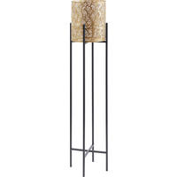 BLUMENTOPF   - Goldfarben/Schwarz, LIFESTYLE, Metall (21,5/97,5cm) - Ambia Home