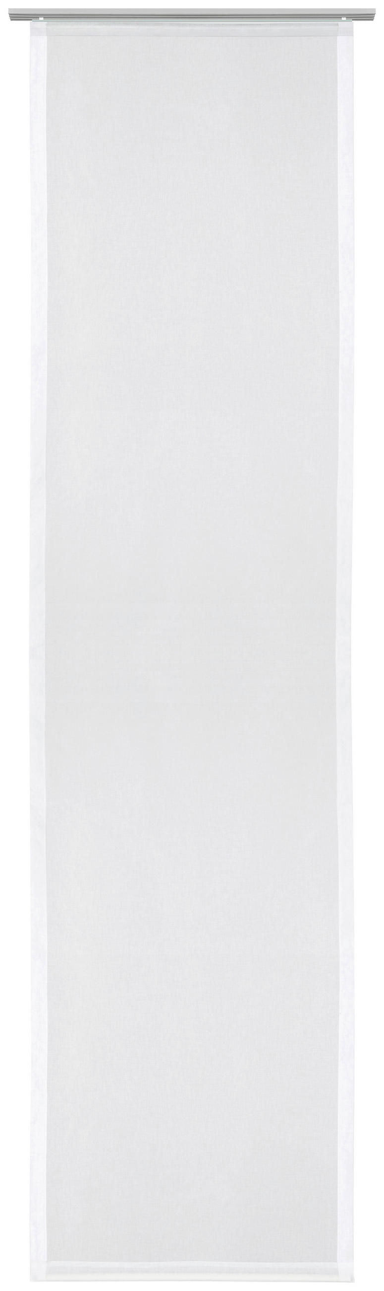 PANELNA ZAVESA    60/245 cm  - bela, Basics, umetna masa (60/245cm) - Novel