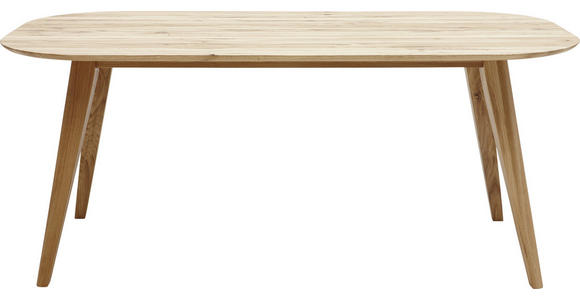 ESSTISCH 160/90/75,5 cm Eiche massiv Holz Eichefarben oval  - Eichefarben, KONVENTIONELL, Holz (160/90/75,5cm) - Voleo