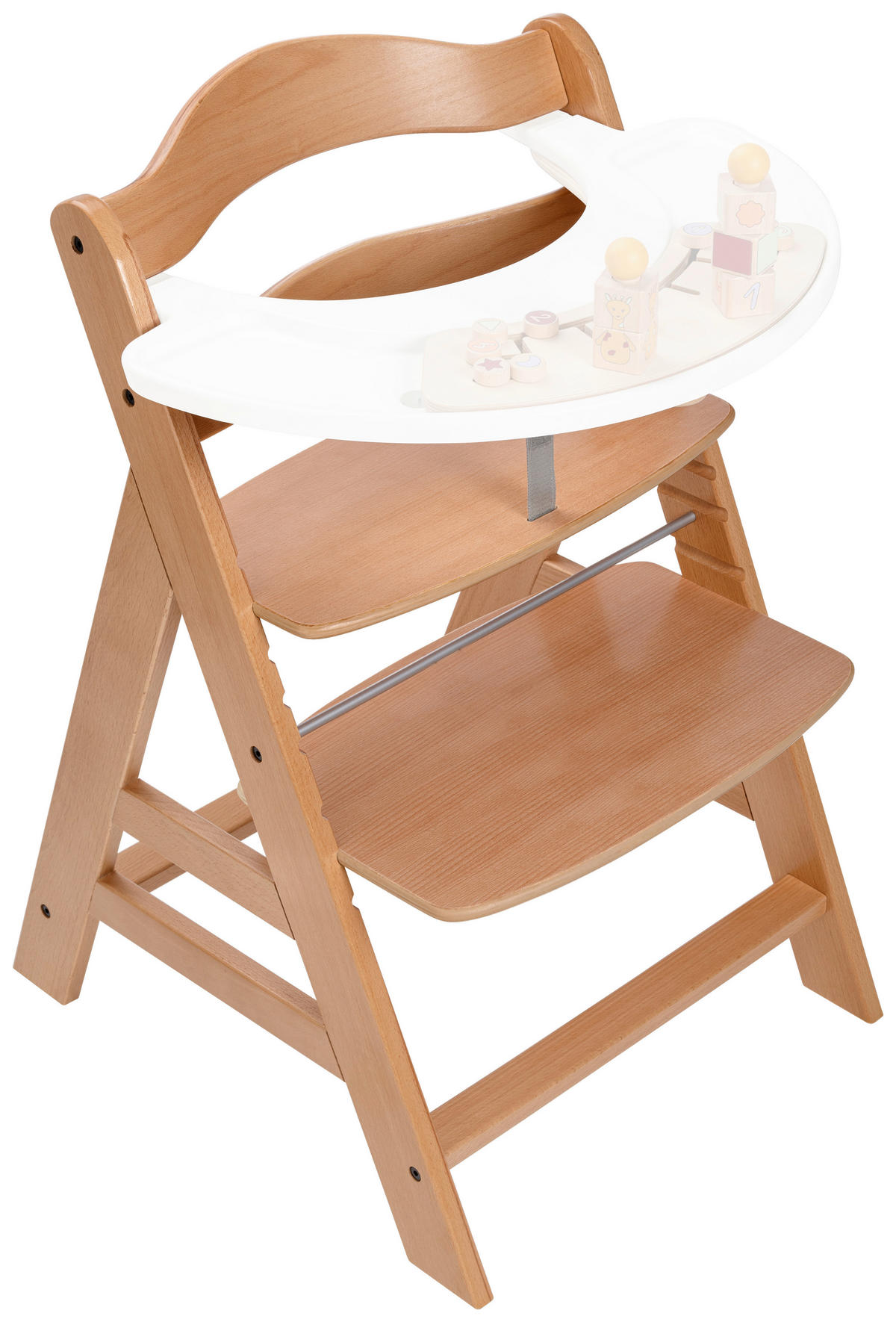 HOCHSTUHL ALPHA + Naturfarben  - Naturfarben, Basics, Holz (56/80/48cm) - Hauck