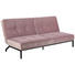 SCHLAFSOFA in Textil Rosa - Schwarz/Rosa, Trend, Textil/Metall (198/87/95cm) - Carryhome SCHLAFSOFA in Textil Rosa - Schwarz/Rosa, Trend, Textil/Metall (198/87/95cm) - Carryhome