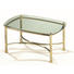 COUCHTISCH Goldfarben, Nickelfarben - Goldfarben/Nickelfarben, Design, Glas/Metall (110/70/50cm) - Novel COUCHTISCH Goldfarben, Nickelfarben - Goldfarben/Nickelfarben, Design, Glas/Metall (110/70/50cm) - Novel
