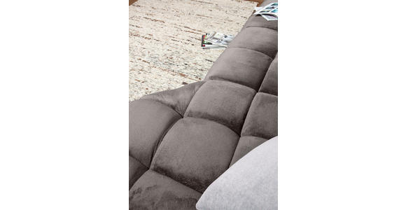 ECKSOFA Grau Flachgewebe  - Schwarz/Grau, MODERN, Kunststoff/Textil (275/235cm) - Landscape