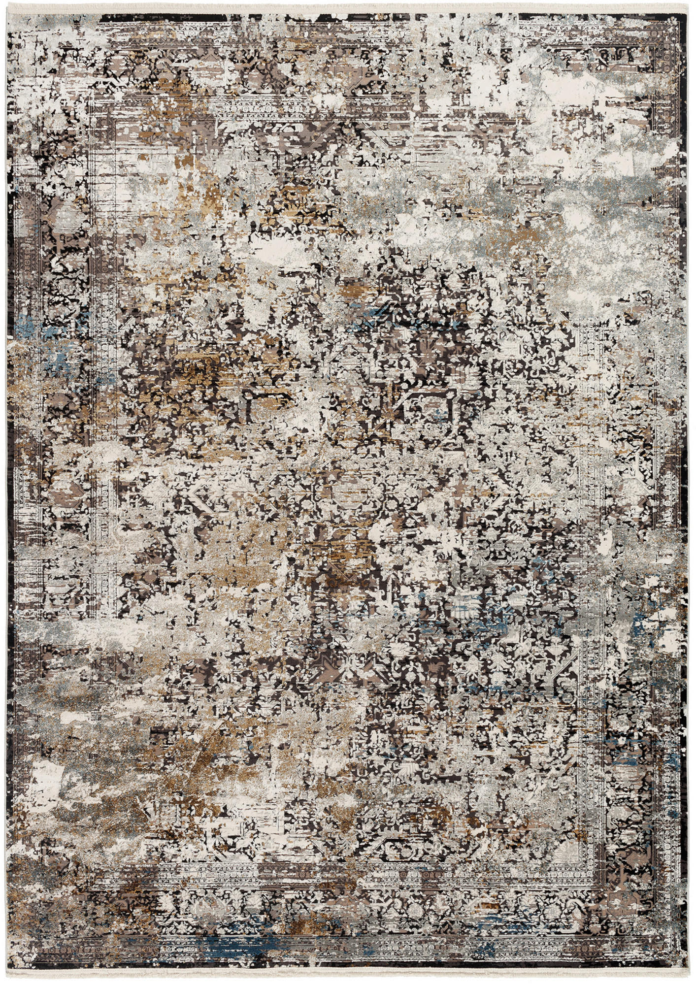 Dieter Knoll Webteppich Le Mans Grau, Mehrfarbig 80x150 cm